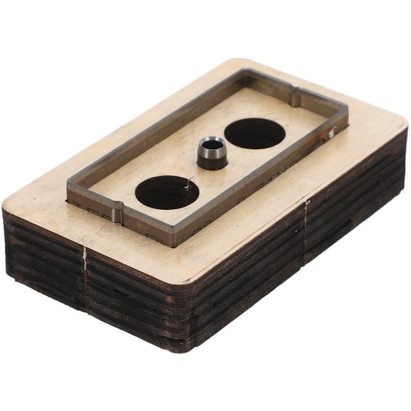 FONDOTIN Diy Leather Cutting Template 1 Set Multi Use Scarf Buckle Mold Leather Die Cutting Tool Wooden Template