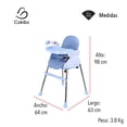 thumbnail image 4 of SILLA DE BEBÉ PARA COMER 3 EN 1 COLOR AZUL COKIBÚ SBEBE-1AZ, 4 of 7