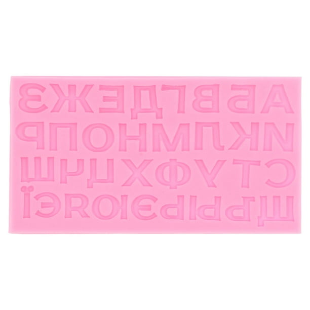 Molde de letras, molde de letras rusas, molde de chocolate líquido, molde DIY probado profesionalmente