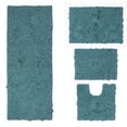 thumbnail image 4 of Home Weavers Modesto Bath Rug 100% Cotton Non-Slip Bathroom Rug Set Machine Washable Bathroom Rug, Bath Rug, U Shaped Contour, Runner, Blue Color 4 Piece Bath Rug set, 4 of 8