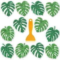 12 pcs of attractive and lovely green leaf anti-slip stickers, suitable for safety bathtubs, around swimming pools, shower floors, and staircases. The stickers are easy to use with a scraper