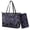 Purple-Deer Elk Forest Camo, variant on TSOVTHRID Bear Meteor Galaxy Print Tote Bags for Women Top Handle Satchel Purses Set Purple Hobo Shoulder Handbag with Matching Leather Wallet for Shopping