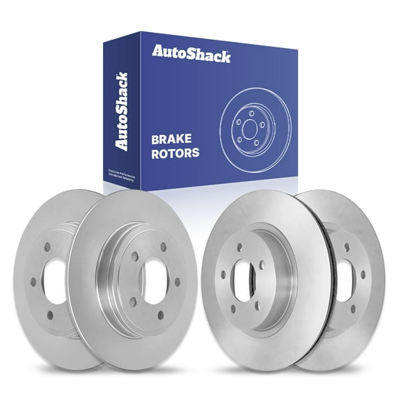 AutoShack Front Vented & Rear Solid Brake Rotors 4-PC Set Replacement for 1998-2004 Dodge Intrepid 1998-2004 Chrysler Concorde 1998-2004 Chrysler Intrepid
