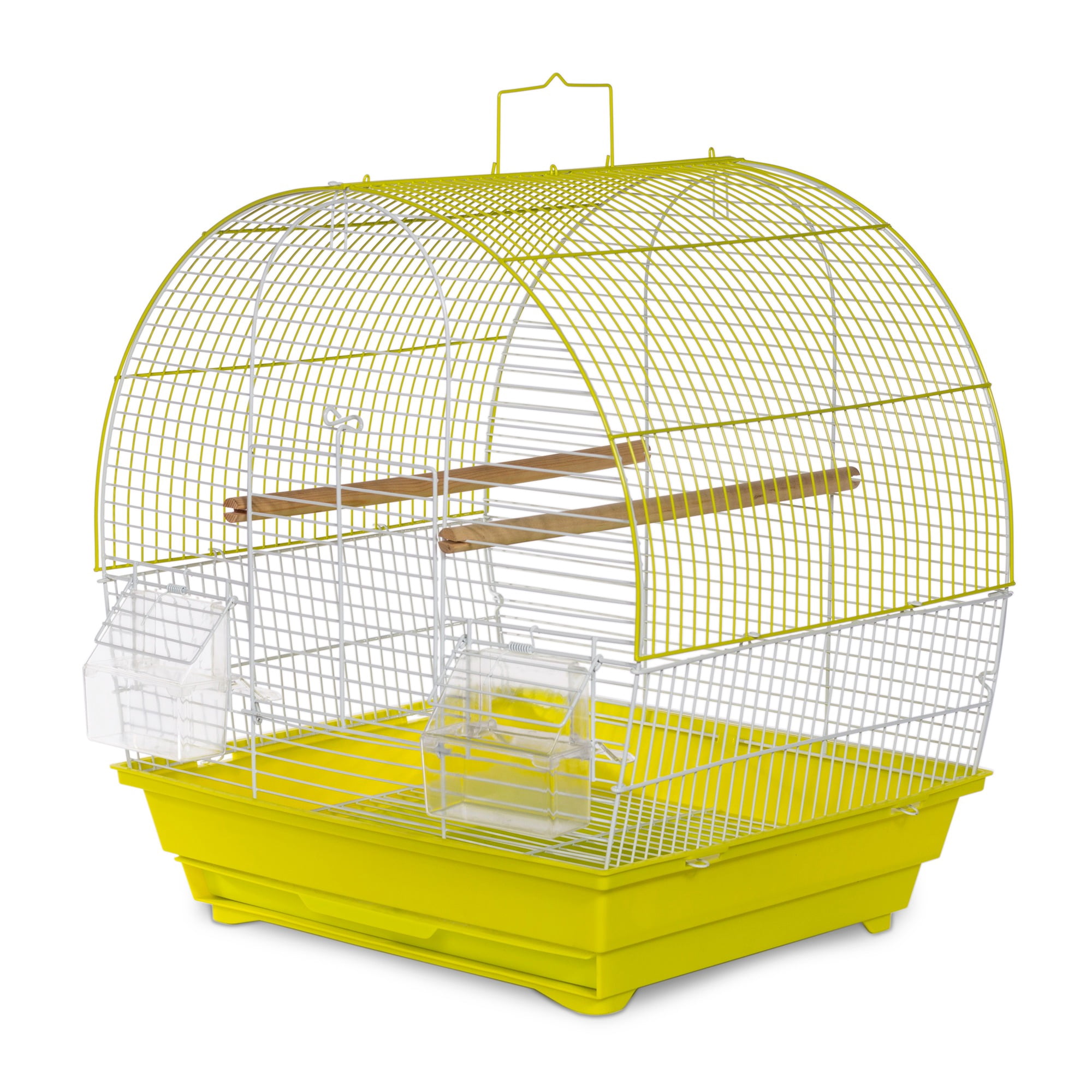 Prevue Pet Products Soho Dome Top Roof Chartreuse & White Bird Cage SP41613C/W