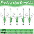 thumbnail image 2 of LUU-5 Pcs Sputnik Sinker Surf Fishing Saltwater Sand Spikes Spider Weights Long Tail Sputnik Fishing Catfish Weights for Sea Sand Ocean Beach, Green_SAI, 2 of 6
