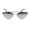 Gold Silver Mirror, variant on Womens Rimless Double Bridge Cat Eye Designer Sunglasses Gold Smoke