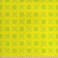 thumbnail image 1 of Abstract Sofa Upholstery Fabric by the Yard, Illustration of Vibrant Round Squares in Monochrome Style, Decorative Fabric for DIY and Home Accents, Yellow Green Yellow by Ambesonne, 1 of 4