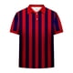 thumbnail image 4 of Blusa y camisa de manga corta con cuello vuelto Camisa casual de manga corta para hombre con estampado de rayas Camisa de manga corta con cuello vuelto para hombre, 4 of 7