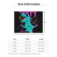 thumbnail image 2 of Salouo Rex Dinosaur With Sunglasses Print Throw Blanket Gifts for Women Men Soft Flannel Blanket for Home Living Room Decor Bedroom Blanket Gifts for Mom Dad -80"x60", 2 of 6