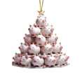 thumbnail image 2 of HomelyJoy Funny Animals Christmas Ornaments, 2D Pet Lover Gift Set for Xmas Tree Decorating, Assorted Holiday Hanging Decor for Home, Party, Ideal Present for Pet Owners, 2 of 9