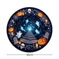 thumbnail image 3 of Dmlowu Halloween Area Rug, Optical Illusion Non-Slide Round Rugs for Living Room Entryway Bedroom Party, Halloween Decorations Indoor Outdoor, 3 of 7
