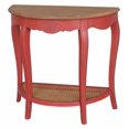 thumbnail image 1 of Ashbury Stradivarius Chêne Placage Demi-Lune Table Murale -Antique Rouge, 1 of 2