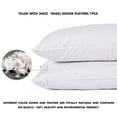 Puredown Feather and Down Pillow, King Size, Set of 2