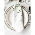 thumbnail image 2 of Hokiten Kitchen Dinner Napkins Set of 4 Botanical Vines Cloth Napkins Reusable Washable Table Napkins for Weddings Cocktail Parties Holiday Table Decor 20x20 Inch, 2 of 8