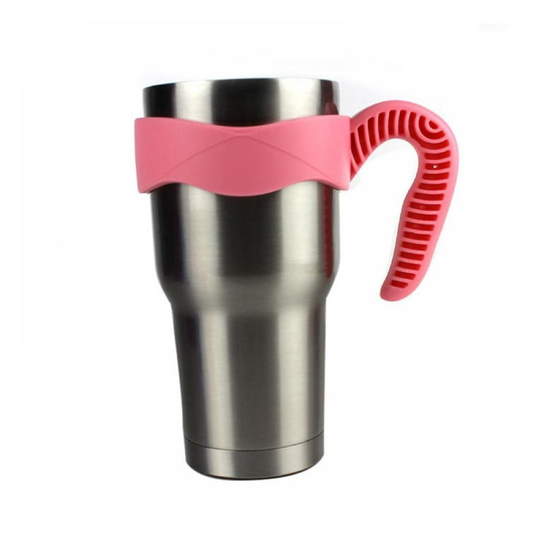 Tumbler Handle for 30 oz Yeti Rambler Cooler Cup, Rtic Mug, Sic, Ozark  Trail Grip and more Tumbler Mugs - BPA FREE (Pink-CUP NOT INCLUDE) 