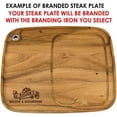 thumbnail image 2 of Number 4 Branding Iron for Steak, Buns, Wood & Leather | Includes Wood Steak Plate, 2 of 8