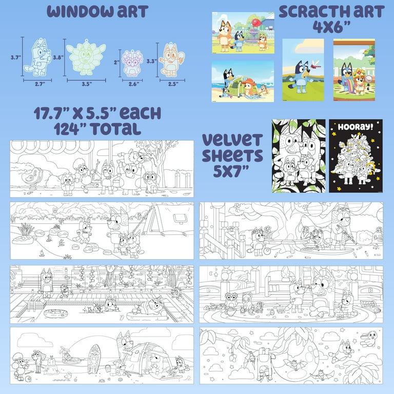 Bluey アルティメットアクティビティ バックパックセット Bluey Ultimate Art Activity Backpack Kit - Mess-Free