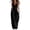 *Black, variant on Women's Cotton-Linen Cargo Jumpsuit,V-Neck Button Down Romper For Women,Ladies Summer Sleeveless Wide Leg Outfit Set with Pockets,Khaki,S-2XL