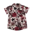 thumbnail image 4 of Camisas casuales con estampado floral para niños bebés Top de moda de ocio para niños (rojo 3-4T) Ndcxsfigh Para estrenar, 4 of 9