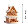 thumbnail image 3 of Christmas Gingerbread House Ornaments Resin Christmas Hanging Ornaments For Tree Holiday Party Home Decoration, 3 of 6