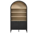 thumbnail image 4 of Nolan Storage Display Cabinet Bookshelf in Black, 4 of 10