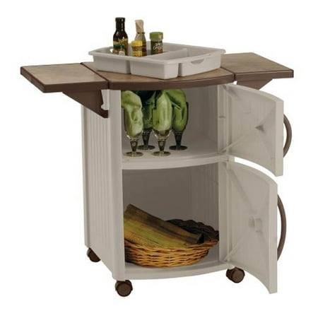 New Suncast Portable Outdoor Patio Prep Serving Station Table Cabinet 2 Pack Canada New Suncast Portable Outdoor Patio Prep, Outdoor Patio Serving Station And Storage Cabinet
