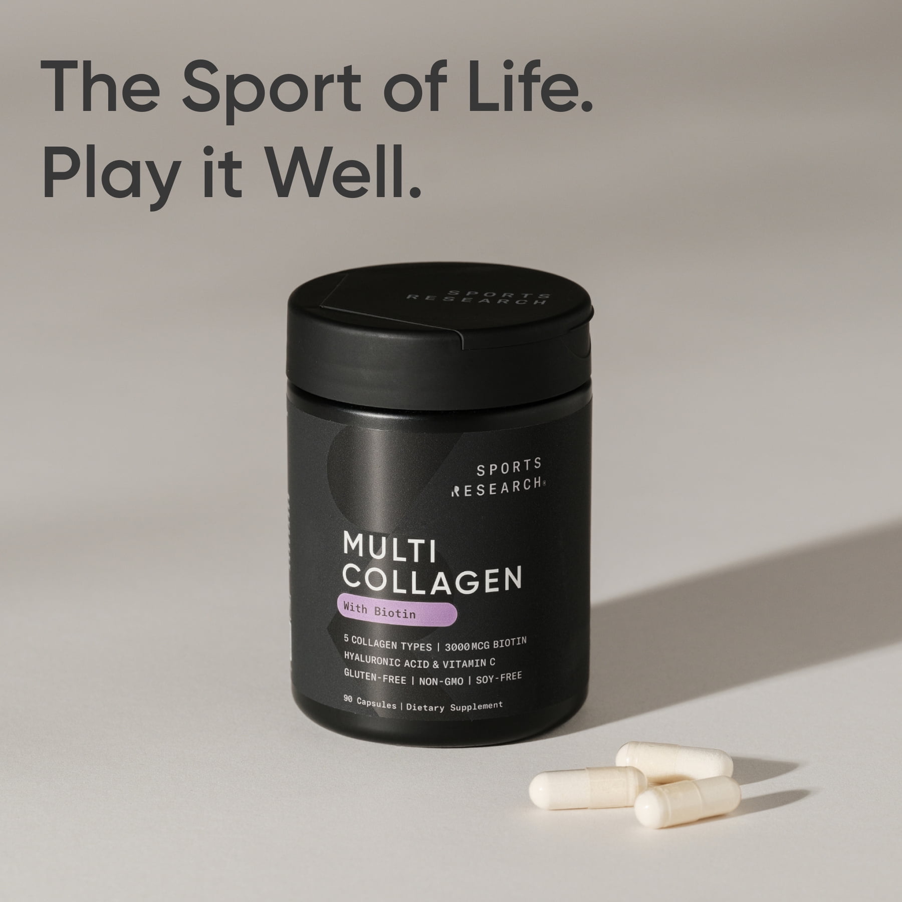 Multi Collagen Complex + Biotin 3000mcg (90 capsules)