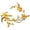 Yellow, variant on Cherry Blossom Iron Patch, Embroidered Iron on or Sew on Flower Applique with Branch Design for Backpack, Jacket, Jeans, Tote Bag, Dress and Diy Decoration