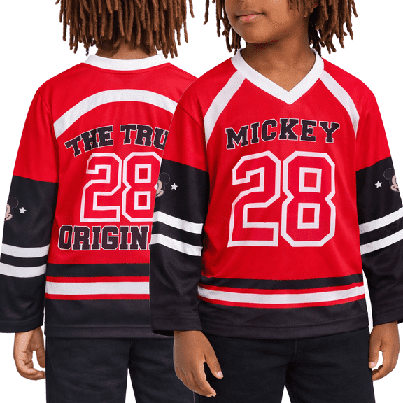 Disney Boys TShirts - Mickey Mouse Lightning McQueen Sports Hockey Jersey for Toddlers & Little Kids
