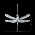 thumbnail image 3 of Christmas Snowflake Ornaments Crystal Icicle Wreath Christmas Tree Hanging Pendant Transparent Decoration for Home Navidad Gifts, 3 of 5
