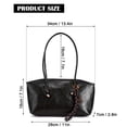 thumbnail image 5 of Spencer Women Lady Large Tote Bag Handbags PU Leather Hobo Shoulder Bags Top Handle Satchel Purse, Black, 5 of 9