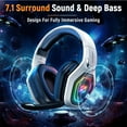 thumbnail image 3 of Wireless Gaming Headset 2.4GHz USB & Type-C Low Latency Gaming Headphones with Microphone for PC, PS5, PS4, Mobile, Switch, 3 of 9