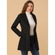thumbnail image 2 of Abrigo de Invierno Allegra K Midi con Cinturón y un solo Pecho para Mujer Negro XS, 2 of 6