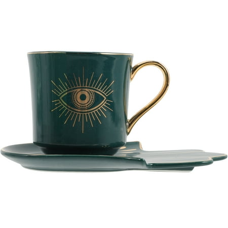 

1 Set of Turkey Coffee Cup with Saucer Ceramic Lovely Cup Small Coffee Cup Ceramic Drinking Cup