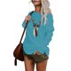 thumbnail image 3 of Pntutb mujeres moda cuello redondo 3D impresión pulóver fácil manga larga camisa tops Pntutb Pntutb-523, 3 of 7