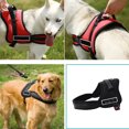thumbnail image 5 of Arnés para perros antitirones, reflectante, transpirable, ajustable, para mascotas, chaleco para perros, identificación, parche personalizado, correa para caminar al aire libre, suministros para perro, 5 of 5