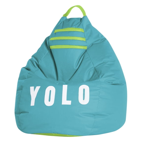 Fauteuil poire Gouchee Home Yolo Turquoise – Polyester Oxford hydrofuge avec rembourrage en billes de polystyrène, adapté aux adultes et aux adolescents, siège léger et portable pour dortoir ou salon