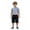Black, variant on Big Boys Lightweight Cargo Shorts, Elastic Waist Buckle‑Decor Side Pocket Summer Casual Sports Shorts for Kids 4‑14 Years Old