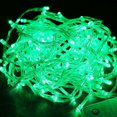 thumbnail image 5 of Cadena de luces Carnaval Boda Iluminación de jardín interior al aire libre, Luces LED para árboles de cuento de hadas Luces festivas para árboles Decoración navideña, Verde, 10 m 100 LED, 5 of 5