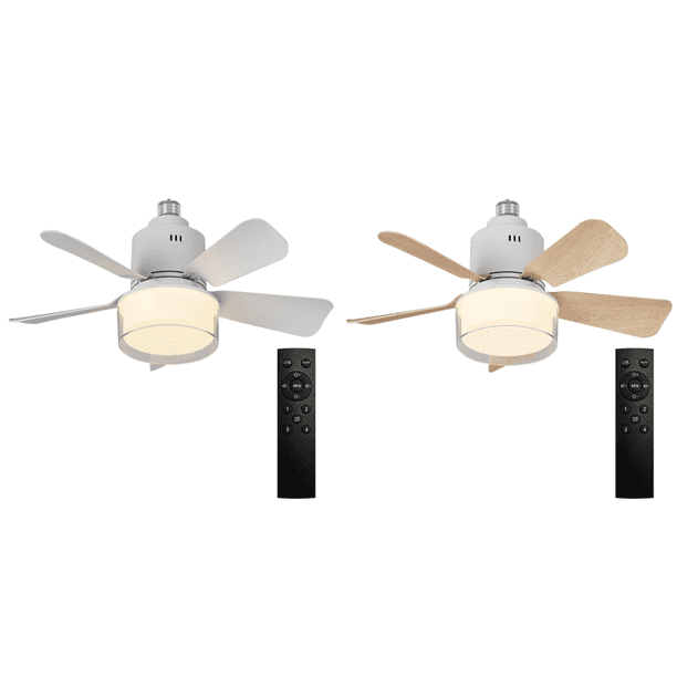 Ventilador Techo Con LED Regulable 5 Aspas para Comedor () Blanco