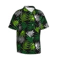 thumbnail image 2 of Bixox Men's Hawaiian Shirts Men's Tropical Leaves1 Print Short-Sleeve Shirt-Small, 2 of 8