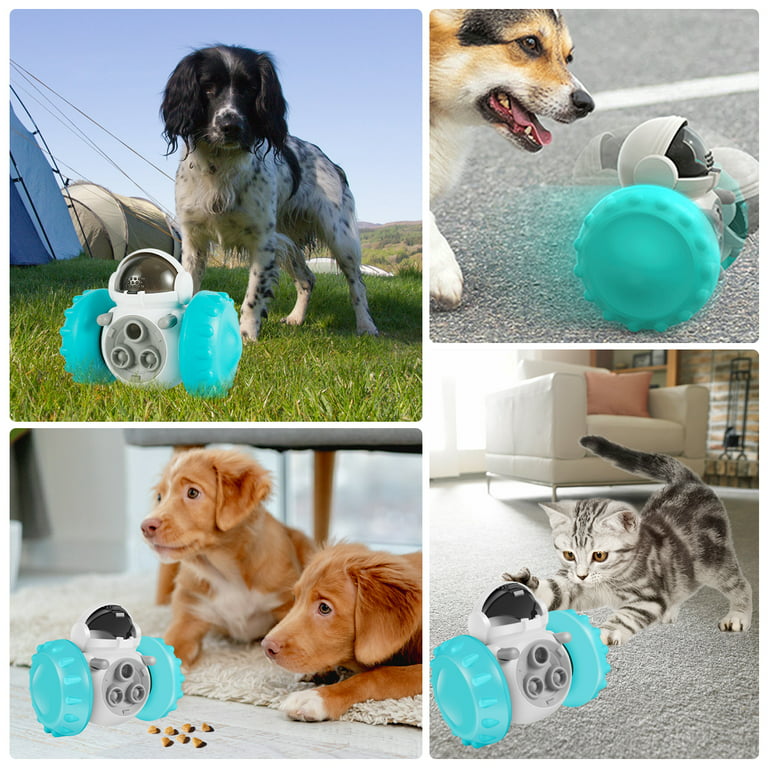 OROMYO Interactie Dog Toy Tumbler Dog Puzzle Feeder Toy for Boredom  Creative Smart Dog Treat Toy Automatic Food Dispensing Robot Toy Fun Pet  Slow Feeder Toy for Dog Puppy Cat Pet Improve