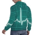 thumbnail image 4 of Bingfone Ecg Wave Men'S Drawstring Hoodie Long Sleeve Pocket Sweatshirts-Xx-Large, 4 of 9