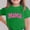 Green, variant on Amidoa Girls Short Sleeve Graphic Crewneck T-shirt Summer Casual Cute Soft Tops Pink,5-6Years