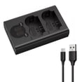 thumbnail image 1 of Chargeur Double USB pour Batteries d'Appareil Photo Fujifilm, Indicateur d'Alimentation, Compatibilité Universelle, 1 of 7