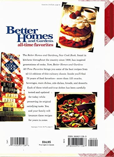 Pre-Owned Better Homes and Gardens All-Time Favorites (Better Homes & Gardens) (Hardcover) 0696211289 9780696211287