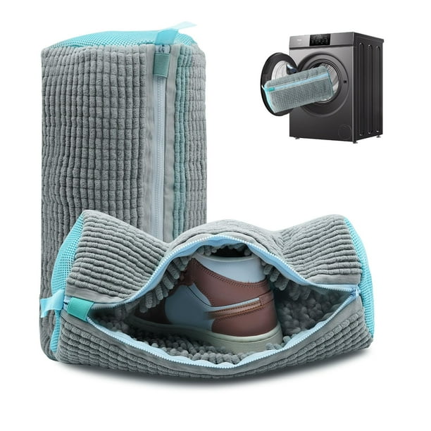 Bolsa para lavadora de zapatos Cocoyeye, reutilizable, gris, 2 unidades