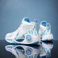 thumbnail image 3 of Kids' Basketball Shoes - Lightweight Breathable High Tops for Boys Girls, Non-Slip Outdoor Sports Sneakers (6 Colors), 3 of 5
