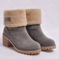 thumbnail image 6 of Bnwani Womens Boots,Winter Boots,Non-slip,Warm,Block,Round Toe,Gray,42(US:9), 6 of 6