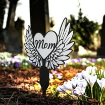 Masteelf Cemetery Cross Stake Decorative Cemetery Stake Acrylic Cross Stake Grave Cross Stake for Husband